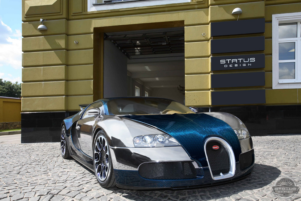Bugatti Veyron von Status Design mit SD-Tuningkit Ultraviolett