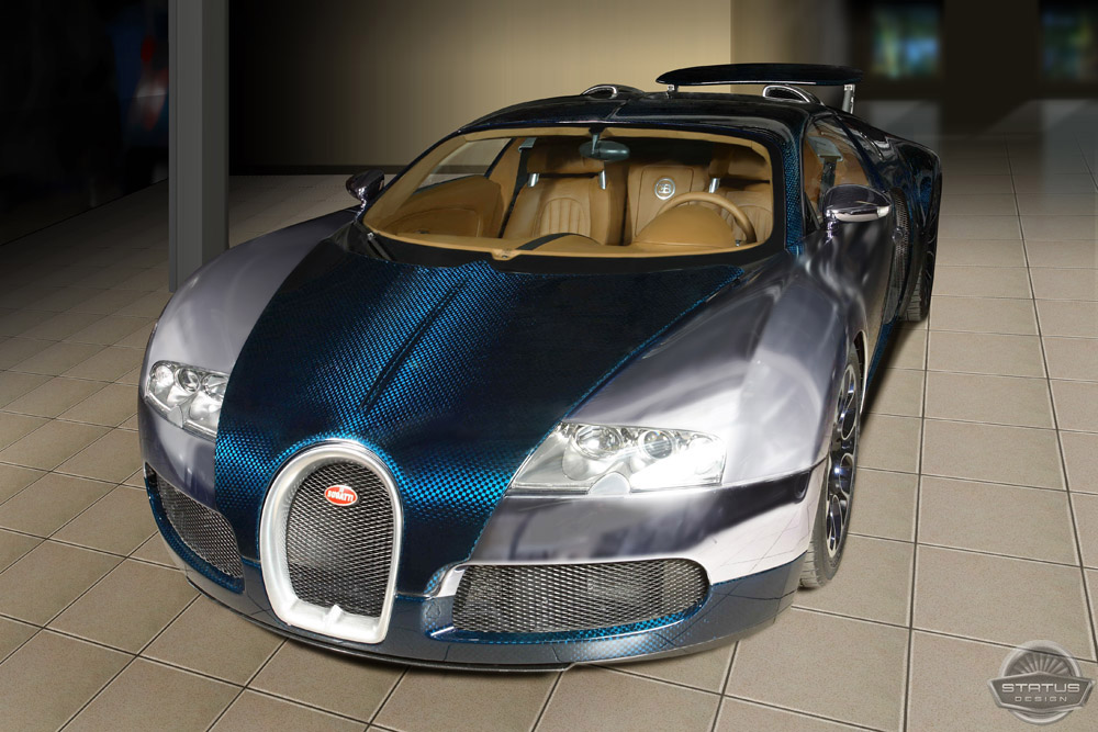 Bugatti Veyron von Status Design mit SD-Tuningkit Ultraviolett