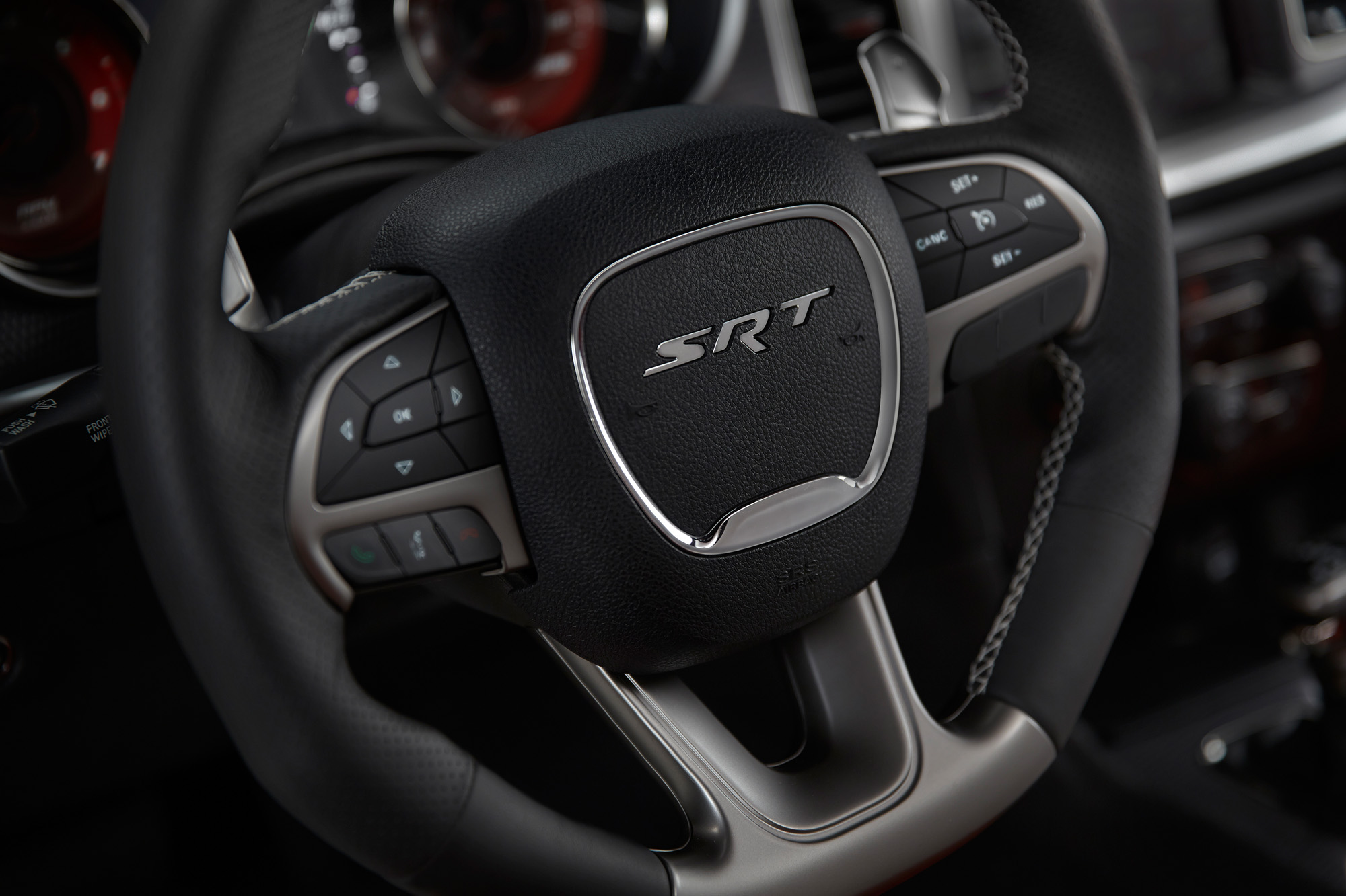 2015 Dodge Charger SRT Hellcat flat bottom performance steering