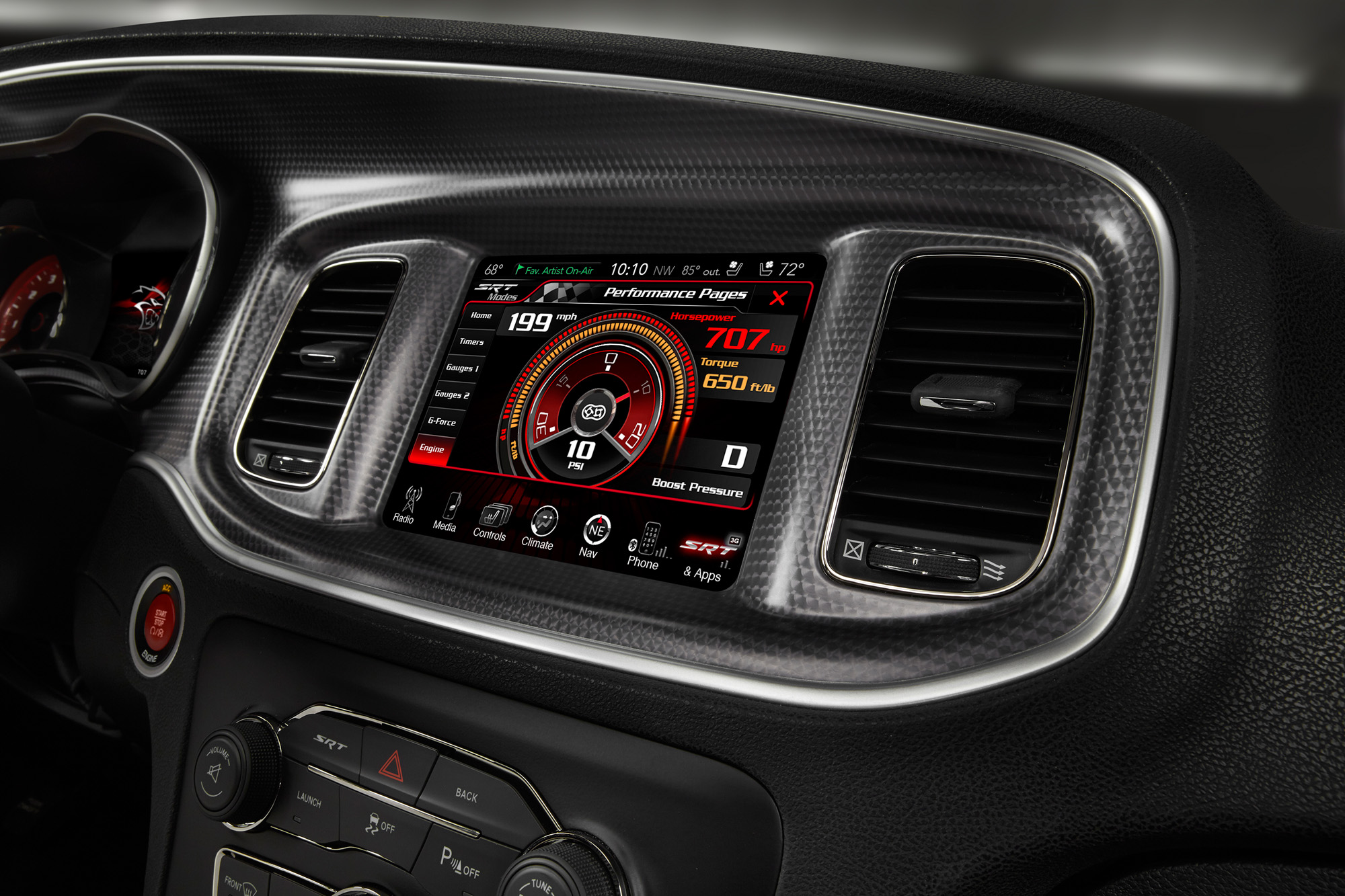 2015 Dodge Charger SRT - Engine at MAX screen