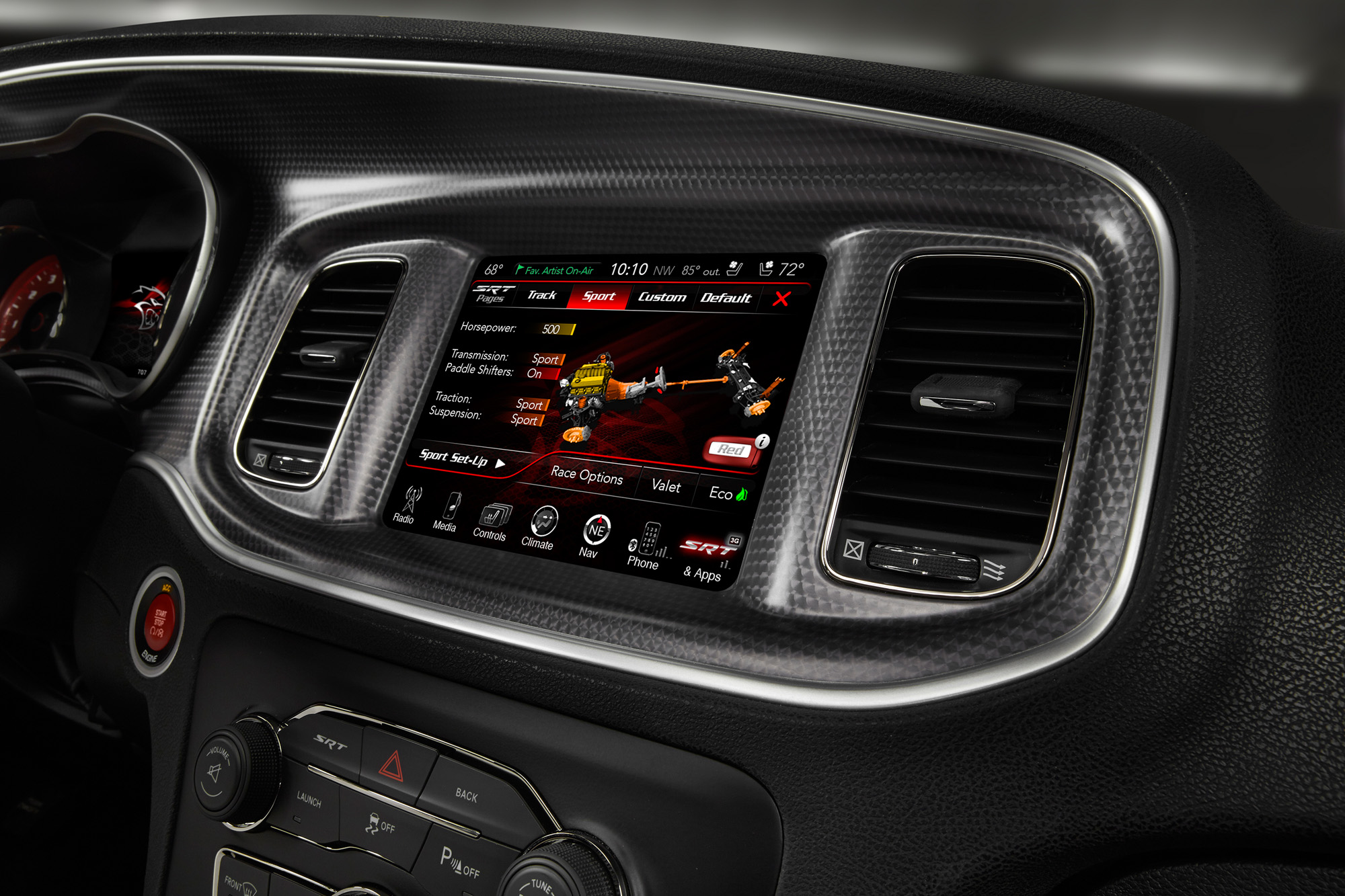 2015 Dodge Charger SRT - Sport mode setup screen