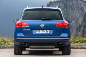 Bullig und knackig zugleich: Die Heckpartie des VW Touareg III