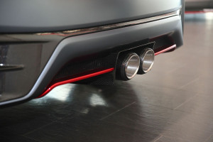Markante Heckpartie: Doppelrohr und Diffusor machen mobil beim Nissan Pulsar Nismo Concept