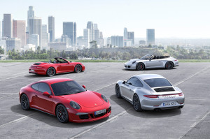 Die Familie vereint: Den  Porsche 911 Carrera GTS gibt es in 4-facher Ausführung