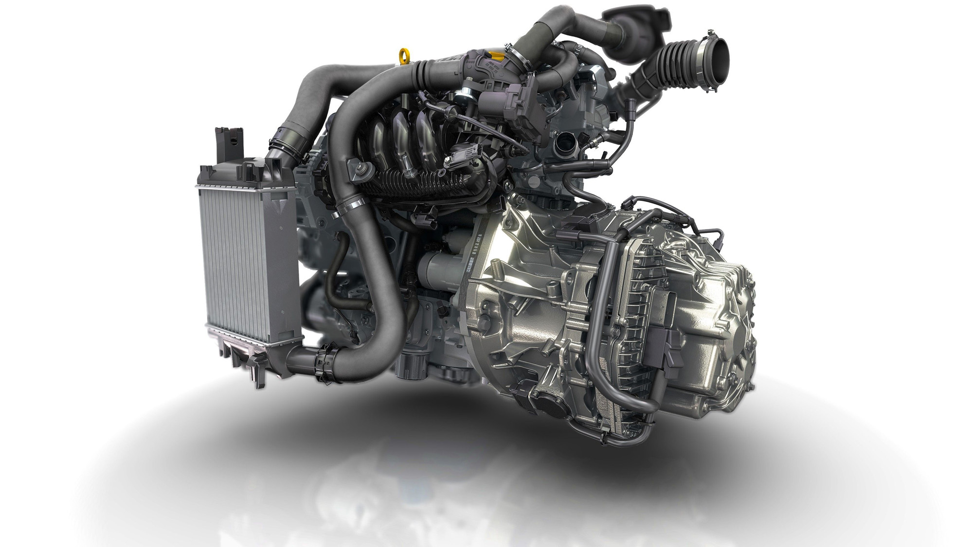 Aufgeladener Vierzylinder-Motor des Renault Clio R.S.